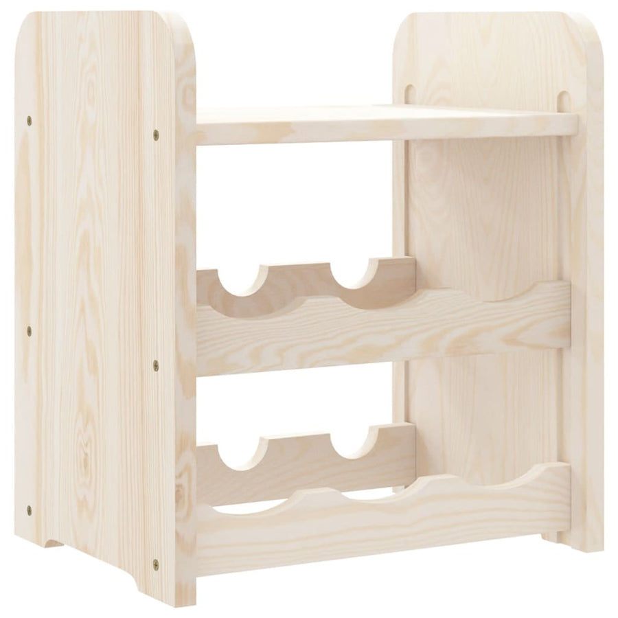 Wijnrek met bovenblad 33x25x37 cm massief grenenhout