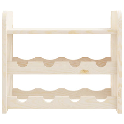 Wijnrek met bovenblad 43x25x37 cm massief grenenhout