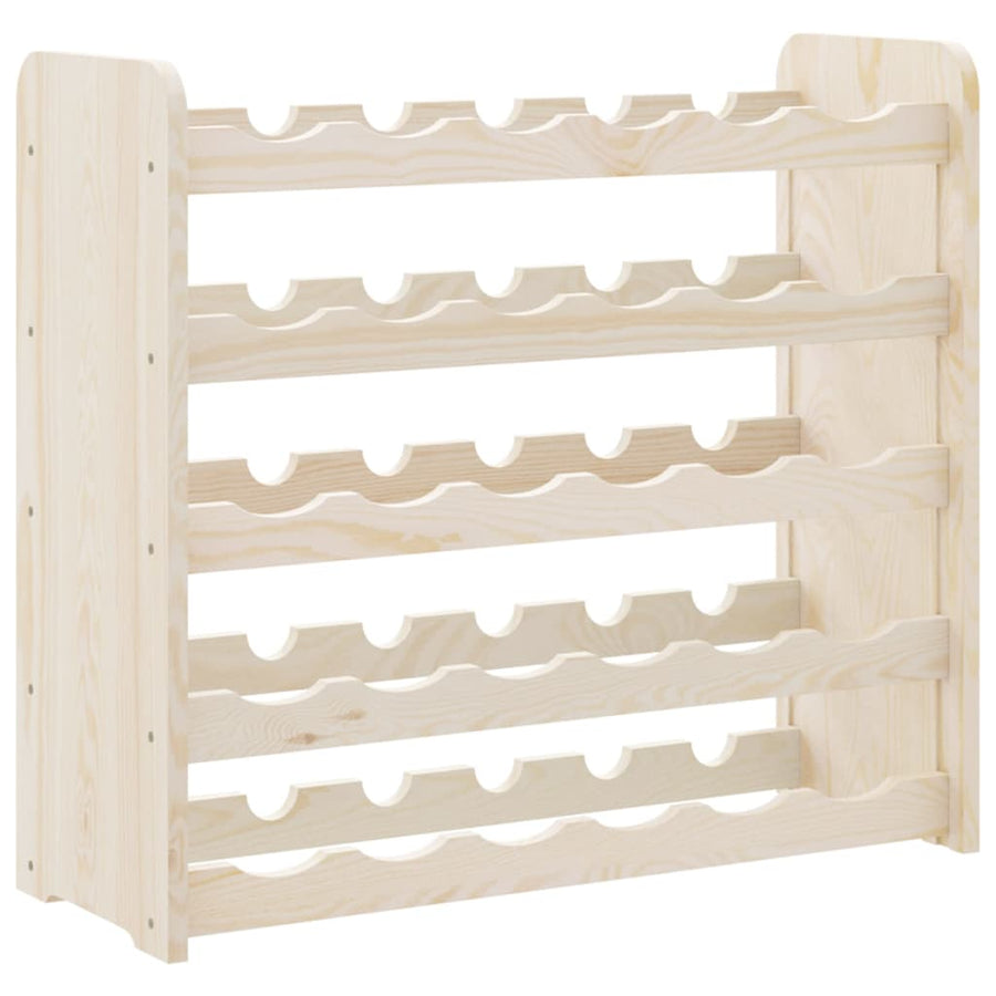 Wijnrek 67,5x25x60 cm massief grenenhout