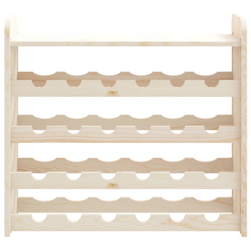 Wijnrek met bovenblad 67,5x25x60 cm massief grenenhout