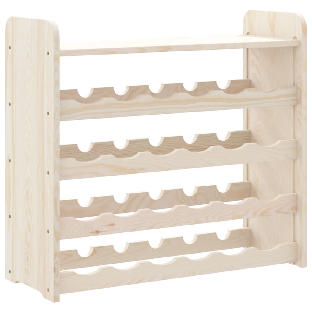 Wijnrek met bovenblad 67,5x25x60 cm massief grenenhout