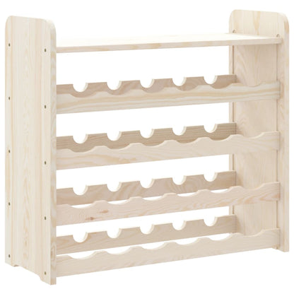 Wijnrek met bovenblad 67,5x25x60 cm massief grenenhout