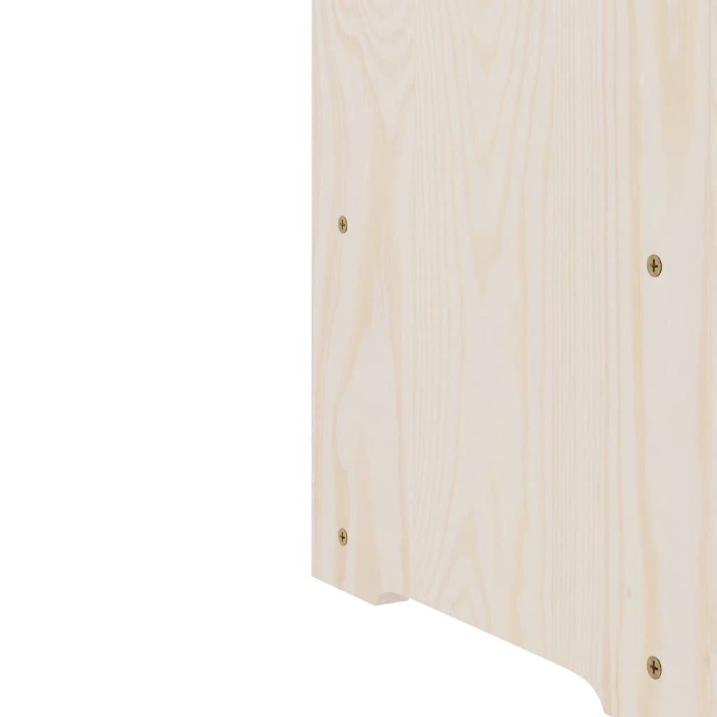 Wijnrek met bovenblad 67,5x25x60 cm massief grenenhout