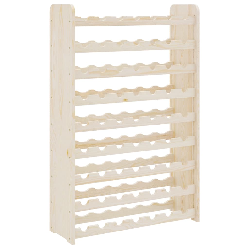 Wijnrek 72,5x25x111,5 cm massief grenenhout