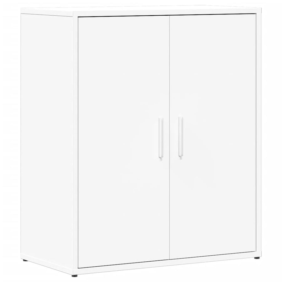 Dressoirs 2 st 60x31x70 cm bewerkt hout wit