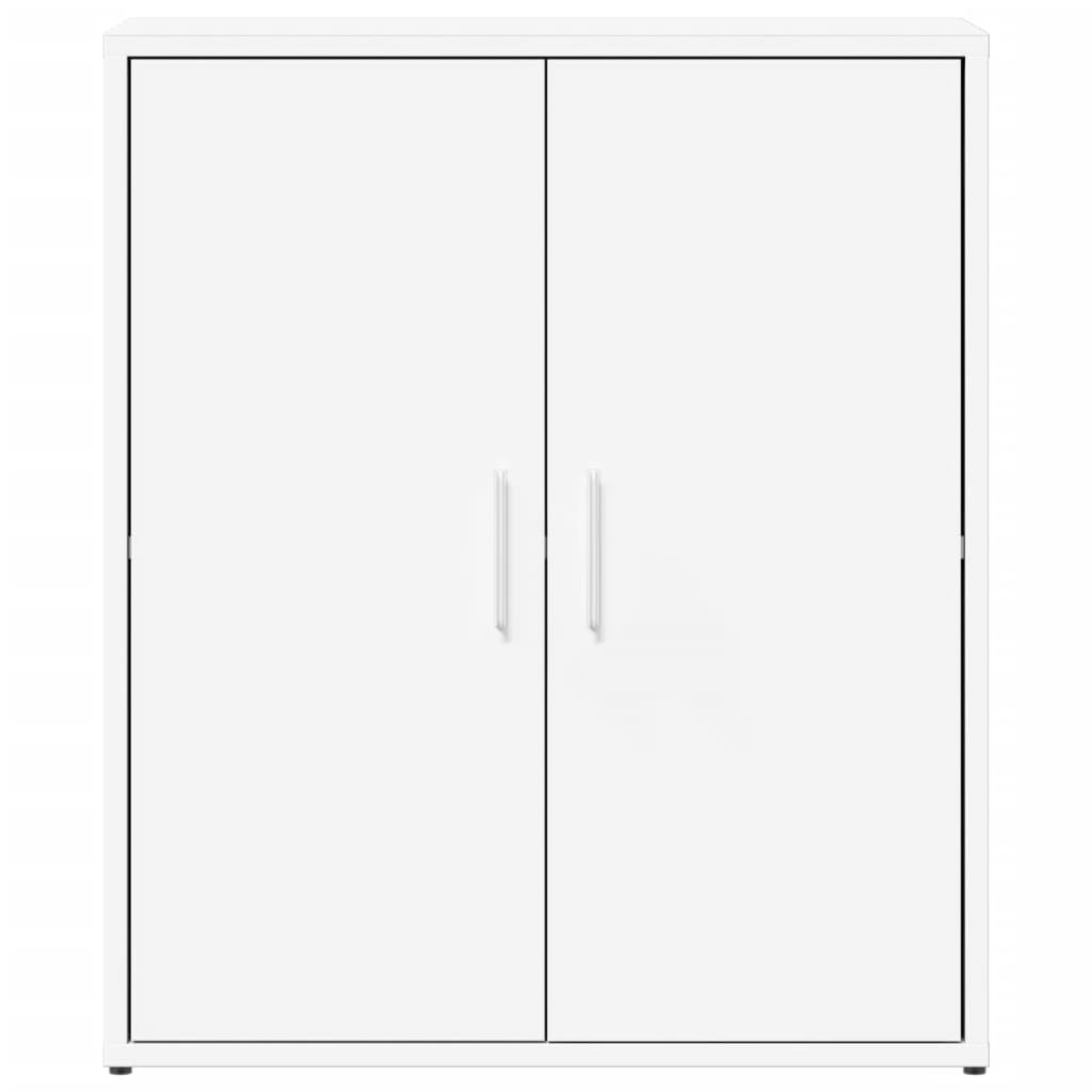 Dressoirs 2 st 60x31x70 cm bewerkt hout wit