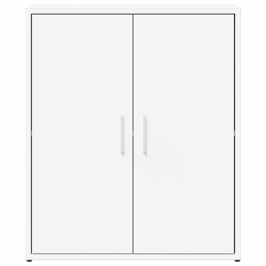 Dressoirs 2 st 60x31x70 cm bewerkt hout wit