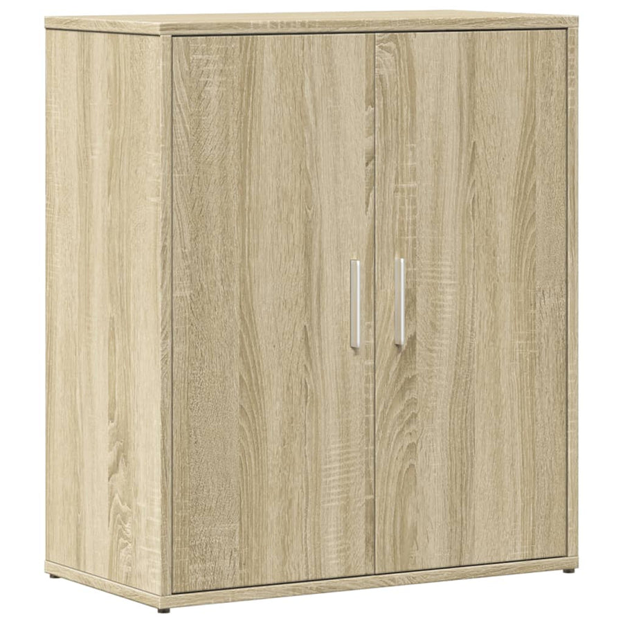 Dressoirs 2 st 60x31x70 cm bewerkt hout sonoma eikenkleurig