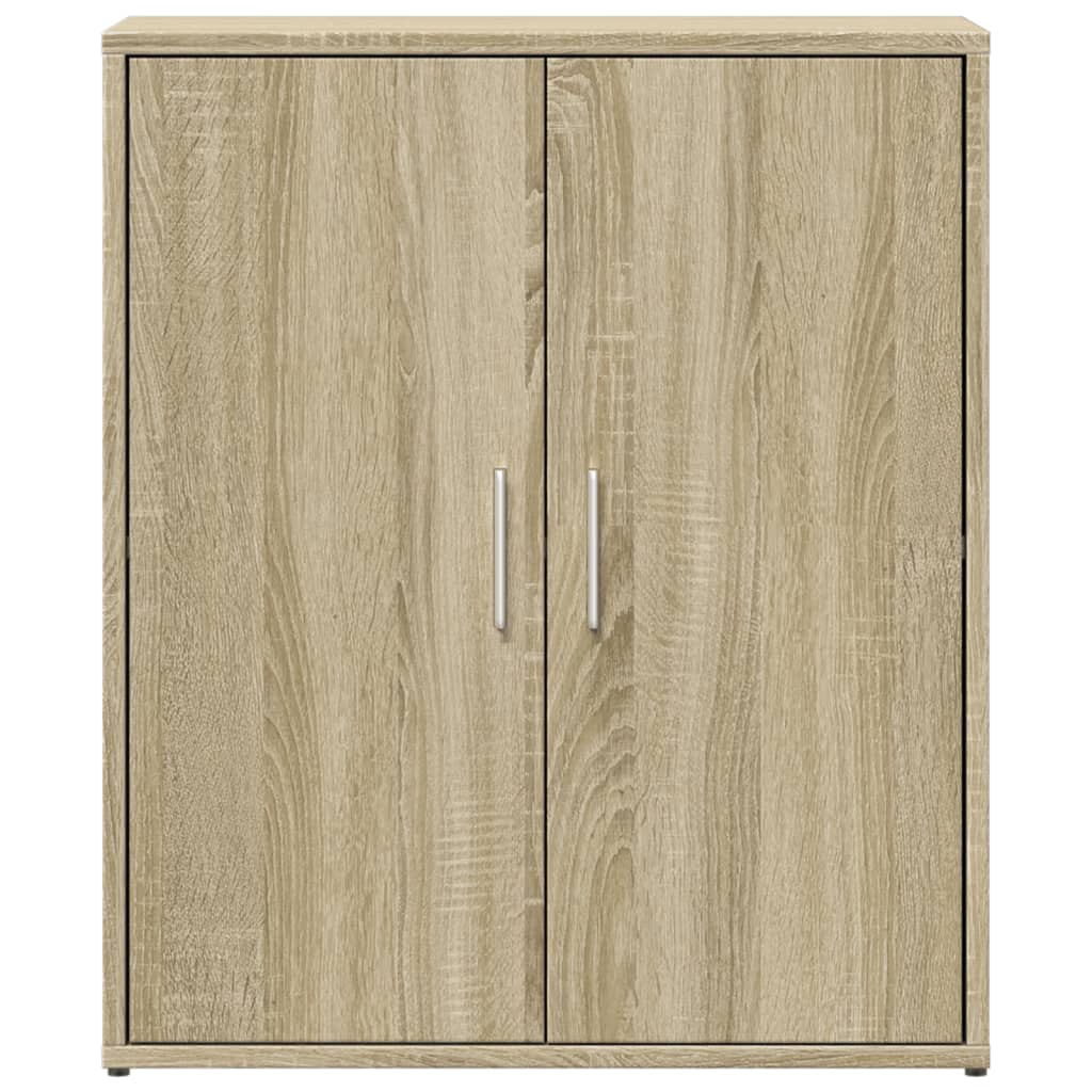 Dressoirs 2 st 60x31x70 cm bewerkt hout sonoma eikenkleurig