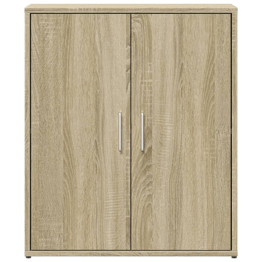 Dressoirs 2 st 60x31x70 cm bewerkt hout sonoma eikenkleurig