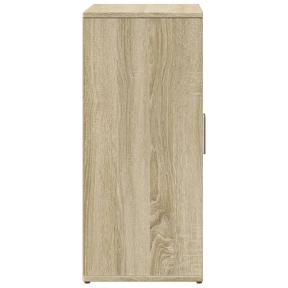 Dressoirs 2 st 60x31x70 cm bewerkt hout sonoma eikenkleurig