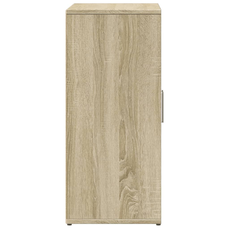 Dressoirs 2 st 60x31x70 cm bewerkt hout sonoma eikenkleurig