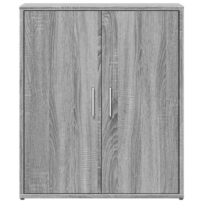 Dressoirs 2 st 60x31x70 cm bewerkt hout grijs sonoma eikenkleur
