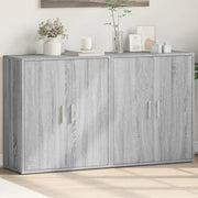 Dressoir 60x31x70 cm bewerkt hout grijs