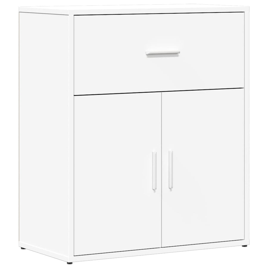Dressoirs 2 st 60x31x70 cm bewerkt hout wit
