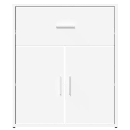 Dressoirs 2 st 60x31x70 cm bewerkt hout wit