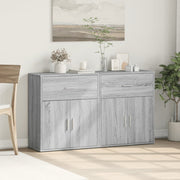 Dressoir 60x31x70 cm bewerkt hout grijs