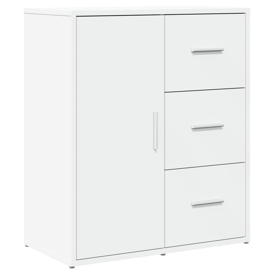 Dressoirs 2 st 60x31x70 cm bewerkt hout wit
