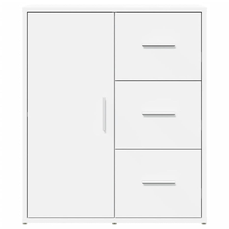 Dressoirs 2 st 60x31x70 cm bewerkt hout wit