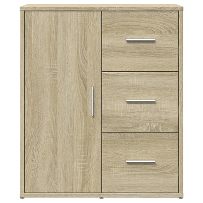Dressoirs 2 st 60x31x70 cm bewerkt hout sonoma eikenkleurig