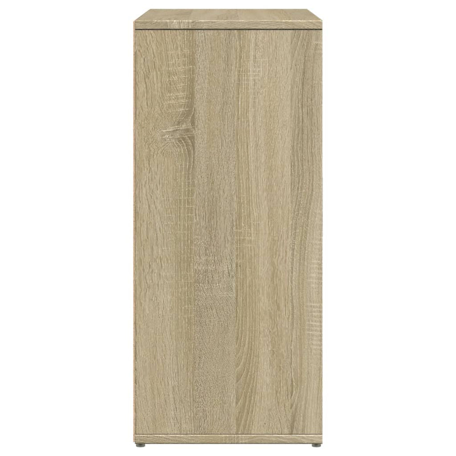 Dressoirs 2 st 60x31x70 cm bewerkt hout sonoma eikenkleurig