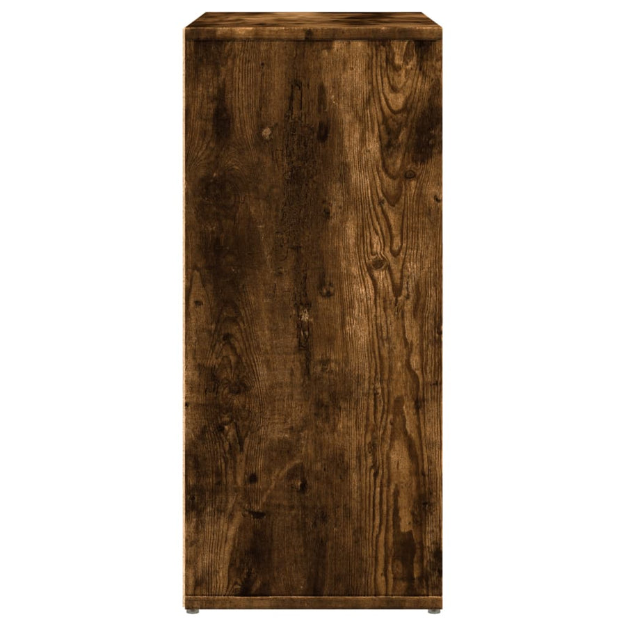 Dressoirs 2 st 60x31x70 cm bewerkt hout gerookt eikenkleurig