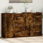2 Sideboards 60x31x70 cm engineered wood smoked oak