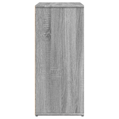 Dressoirs 2 st 60x31x70 cm bewerkt hout grijs sonoma eikenkleur