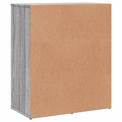 Dressoirs 2 st 60x31x70 cm bewerkt hout grijs sonoma eikenkleur