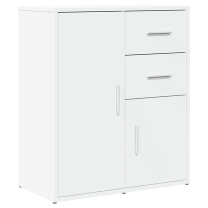 Dressoirs 2 st 60x31x70 cm bewerkt hout wit