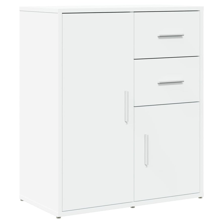 Dressoirs 2 st 60x31x70 cm bewerkt hout wit