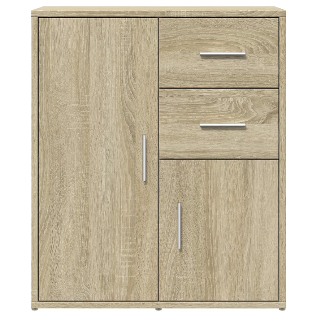 Dressoirs 2 St 60X31X70 Cm Bewerkt Hout Kleurig Sonoma eiken