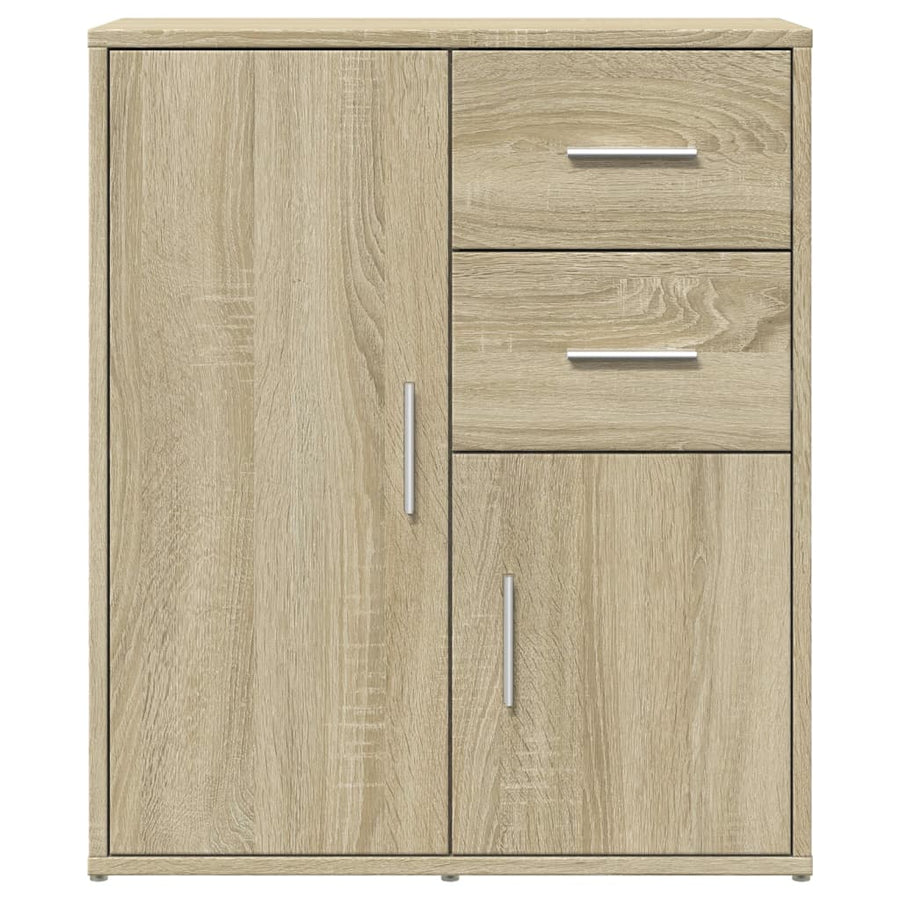 Dressoirs 2 St 60X31X70 Cm Bewerkt Hout Kleurig Sonoma eiken