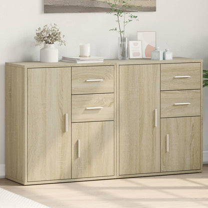 Dressoirs 2 St 60X31X70 Cm Bewerkt Hout Kleurig Sonoma eiken