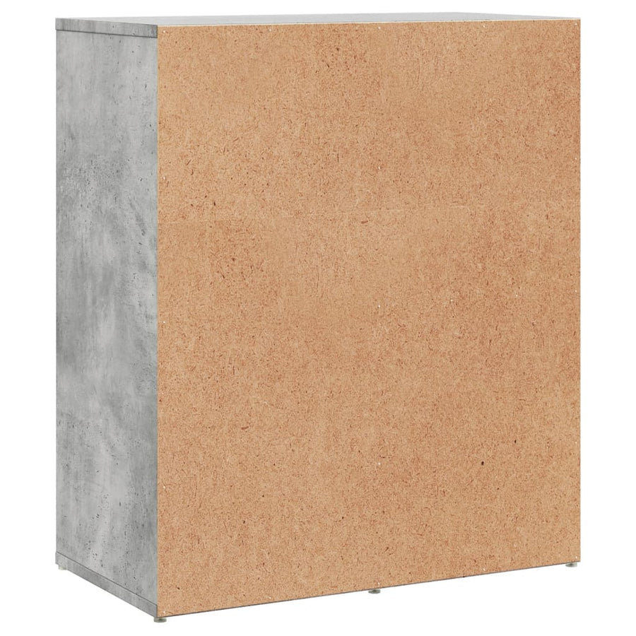 Dressoirs 2 St 60X31X70 Cm Bewerkt Hout Betongrijs