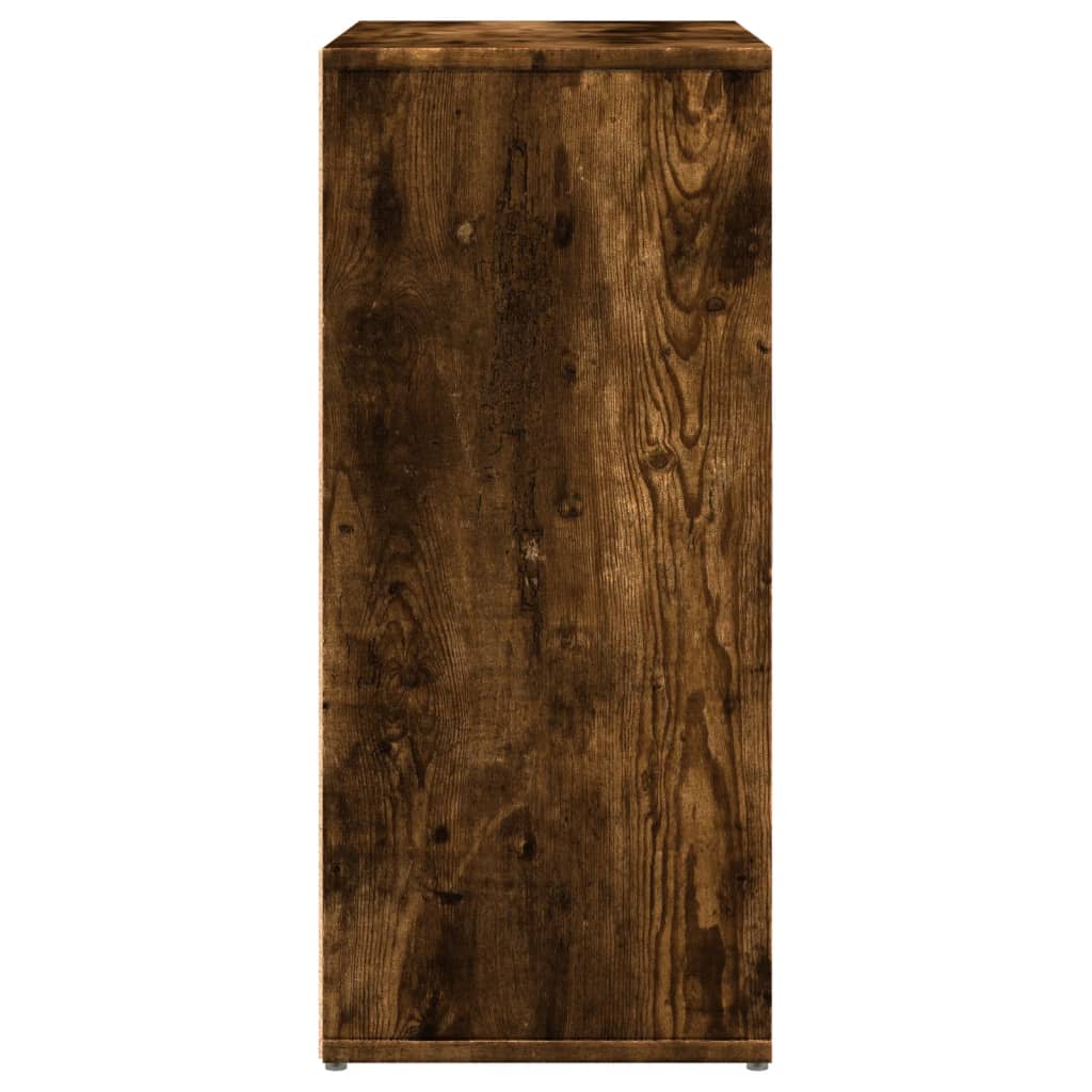 Dressoirs 2 st 60x31x70 cm bewerkt hout gerookt eikenkleurig