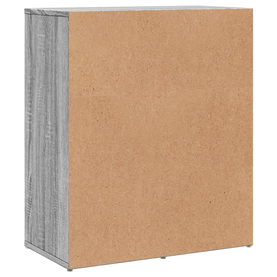 Dressoirs 2 St 60X31X70 Cm Bewerkt Hout Eikenkleur Grijs sonoma