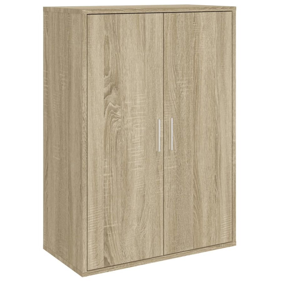 Dressoirs 2 st 60x31x84 cm bewerkt hout sonoma eikenkleurig
