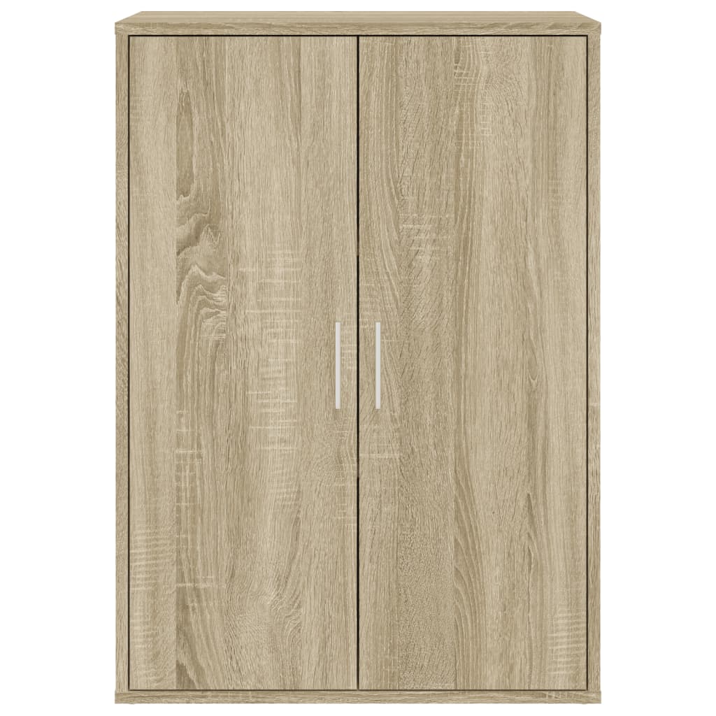 Dressoirs 2 st 60x31x84 cm bewerkt hout sonoma eikenkleurig