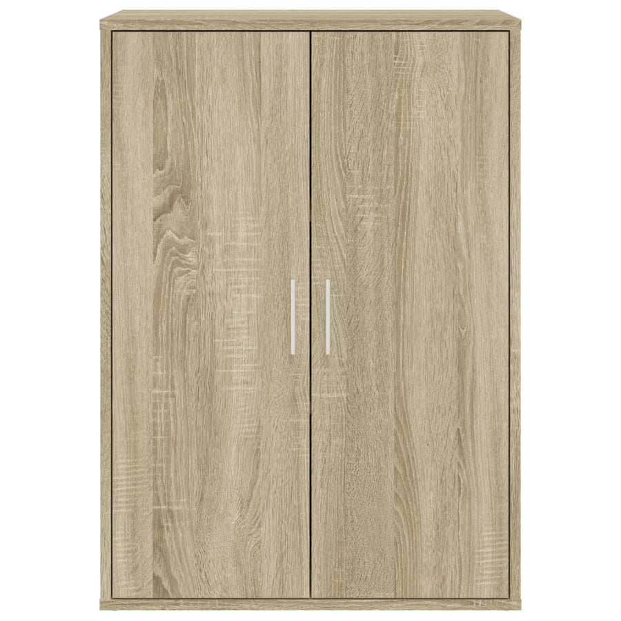 Dressoirs 2 st 60x31x84 cm bewerkt hout sonoma eikenkleurig
