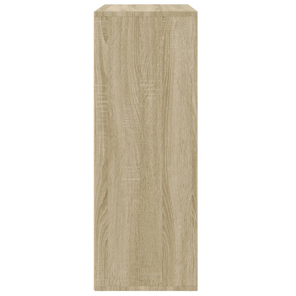 Dressoirs 2 st 60x31x84 cm bewerkt hout sonoma eikenkleurig
