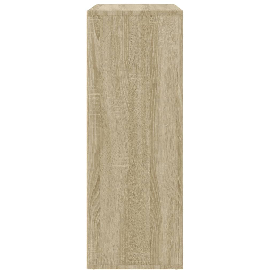 Dressoirs 2 st 60x31x84 cm bewerkt hout sonoma eikenkleurig