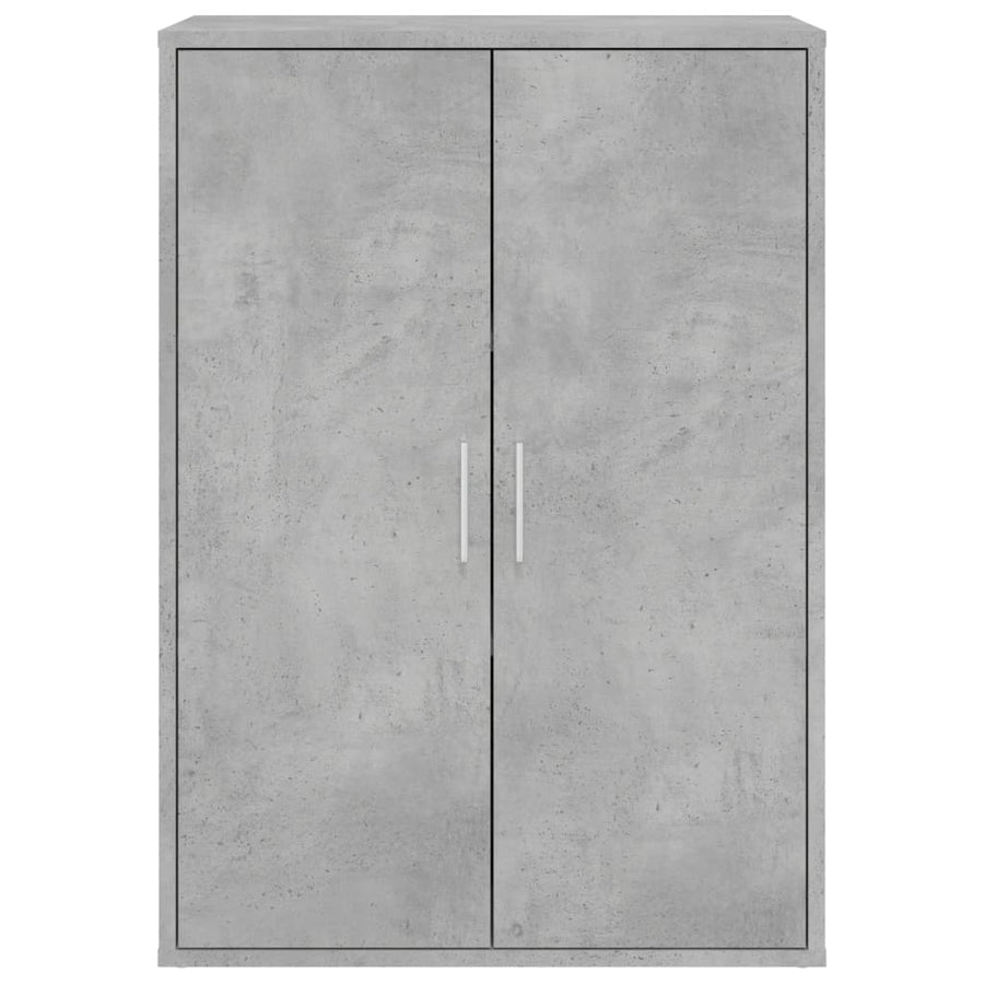 Dressoirs 2 st 60x31x84 cm bewerkt hout betongrijs