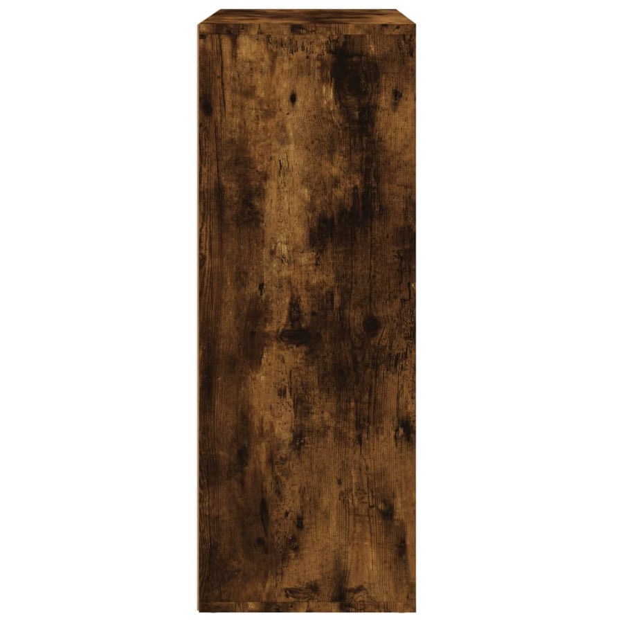 Dressoirs 2 st 60x31x84 cm bewerkt hout gerookt eikenkleurig