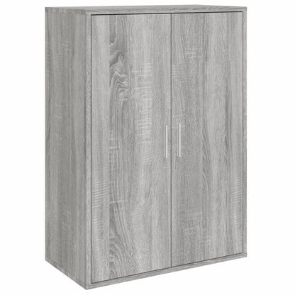Dressoirs 2 st 60x31x84 cm bewerkt hout grijs sonoma eikenkleur