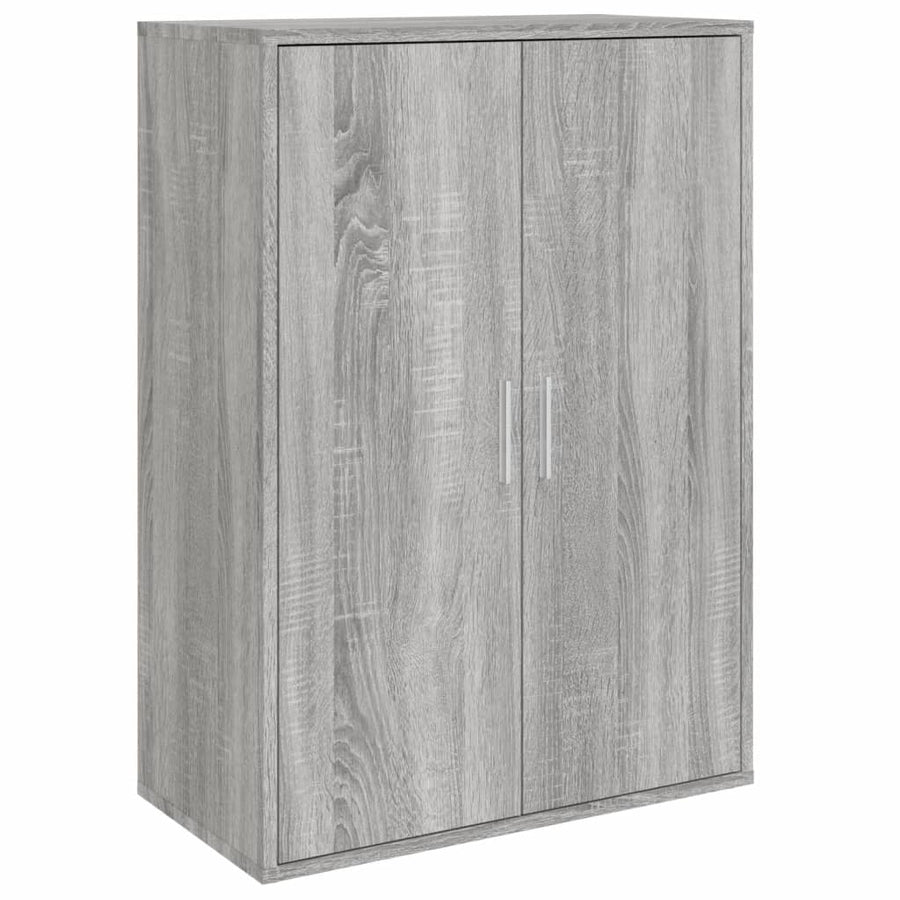 Dressoirs 2 st 60x31x84 cm bewerkt hout grijs sonoma eikenkleur