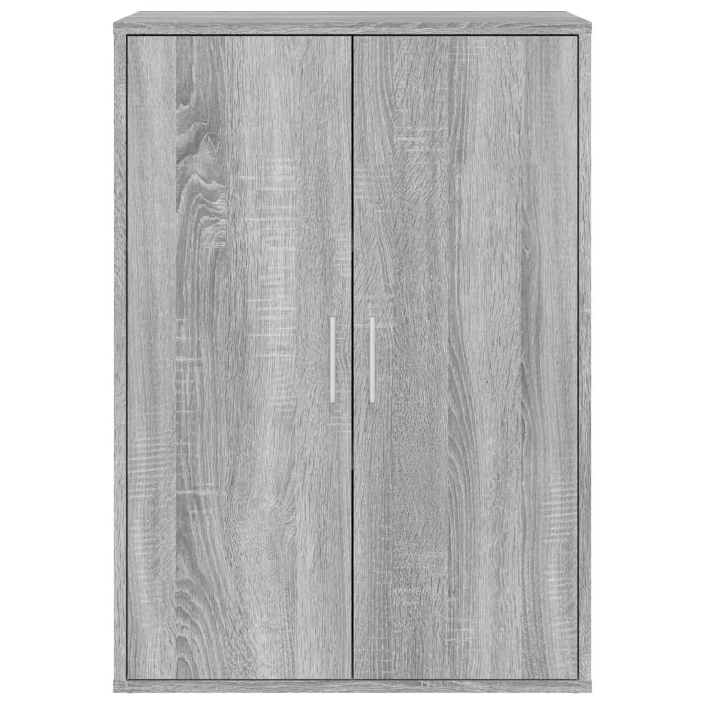 Dressoirs 2 st 60x31x84 cm bewerkt hout grijs sonoma eikenkleur