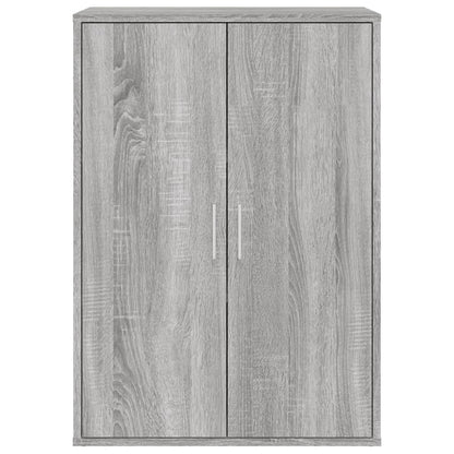 Dressoirs 2 st 60x31x84 cm bewerkt hout grijs sonoma eikenkleur