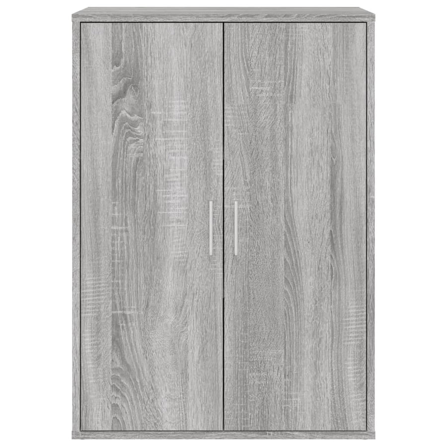Dressoirs 2 st 60x31x84 cm bewerkt hout grijs sonoma eikenkleur