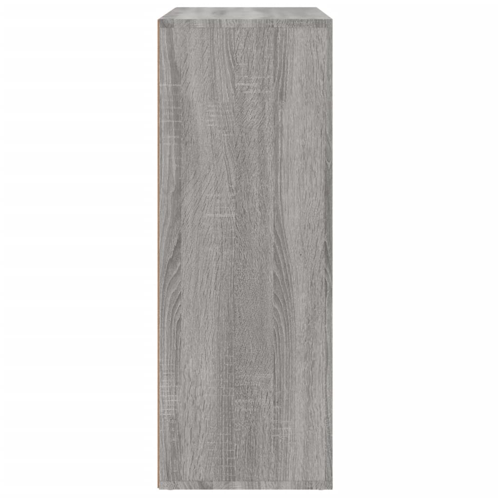 Dressoirs 2 st 60x31x84 cm bewerkt hout grijs sonoma eikenkleur